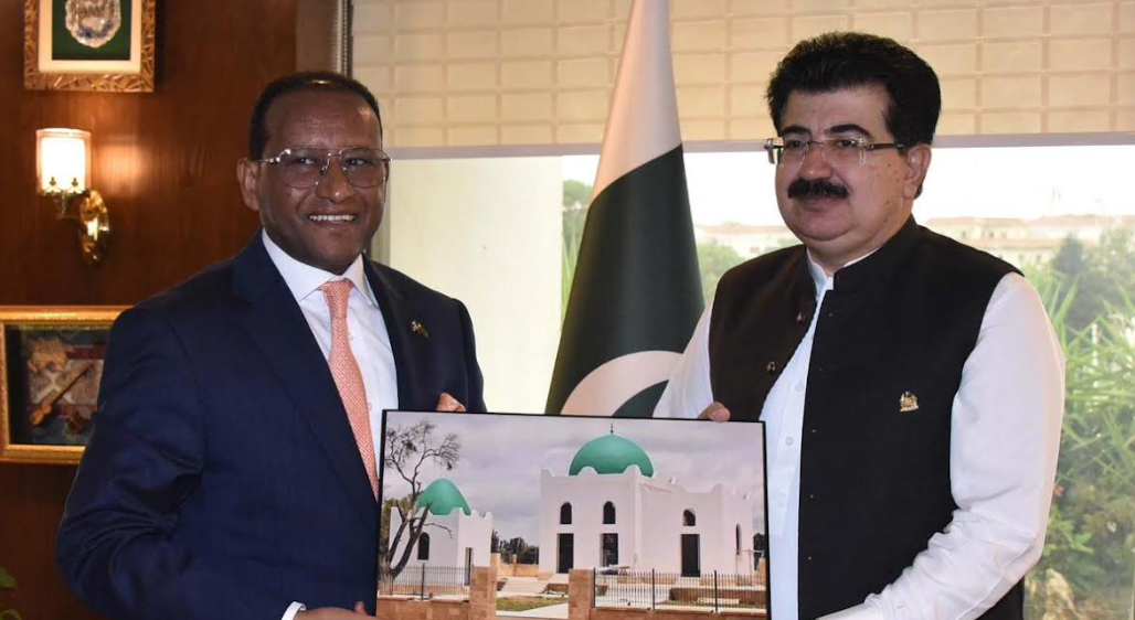 Ambassador of Ethiopia to Pakistan and Chairman Senate Discuss Strengthening Bilateral Ties