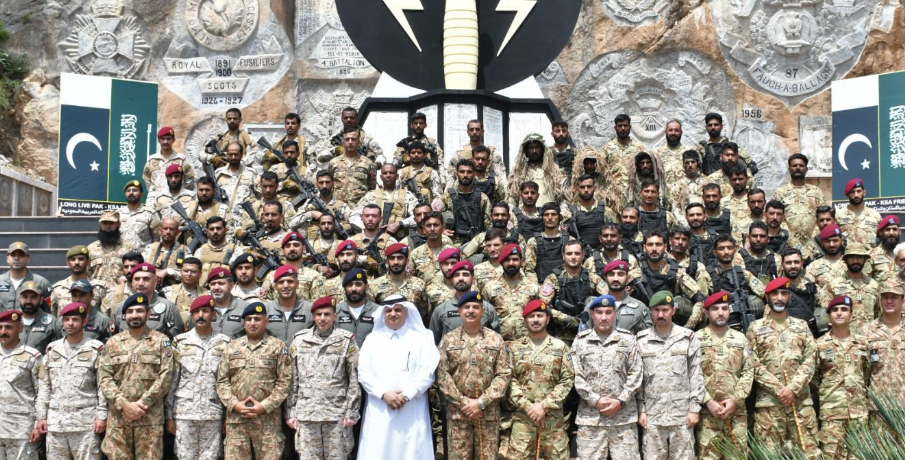 Closing ceremony of Pakistan KSA Joint Exercise in Counter Terrorism domain AL BATTAR-I was held at Cherat. The two weeks long exercise commenced on 22 August 2023 with participation of Special Forces contingents from two brotherly countries.