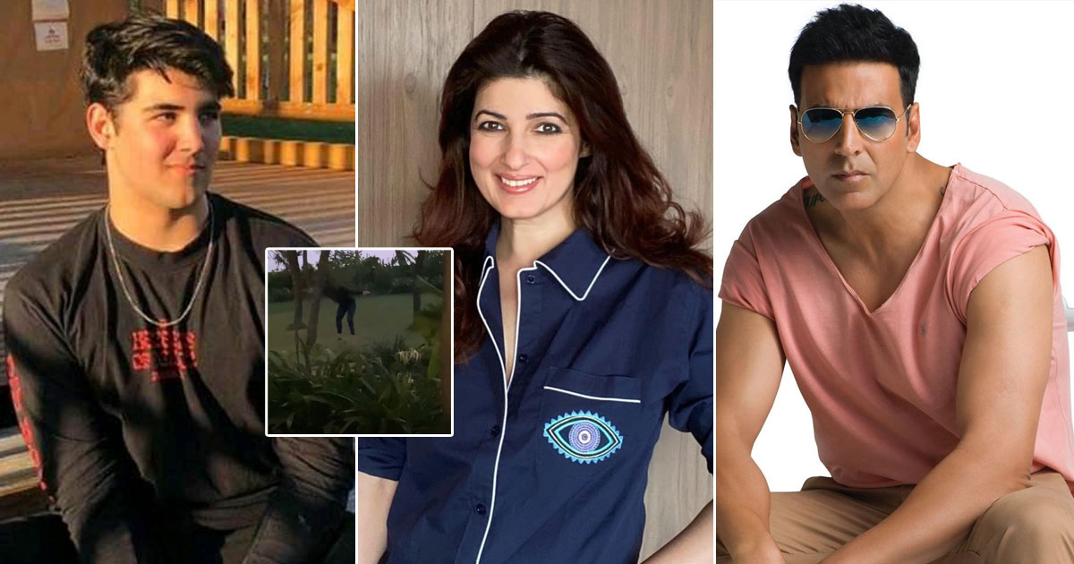 twinkle khanna with her son aarav