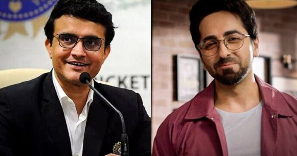 ayushmann khurrana and sourav ganguly