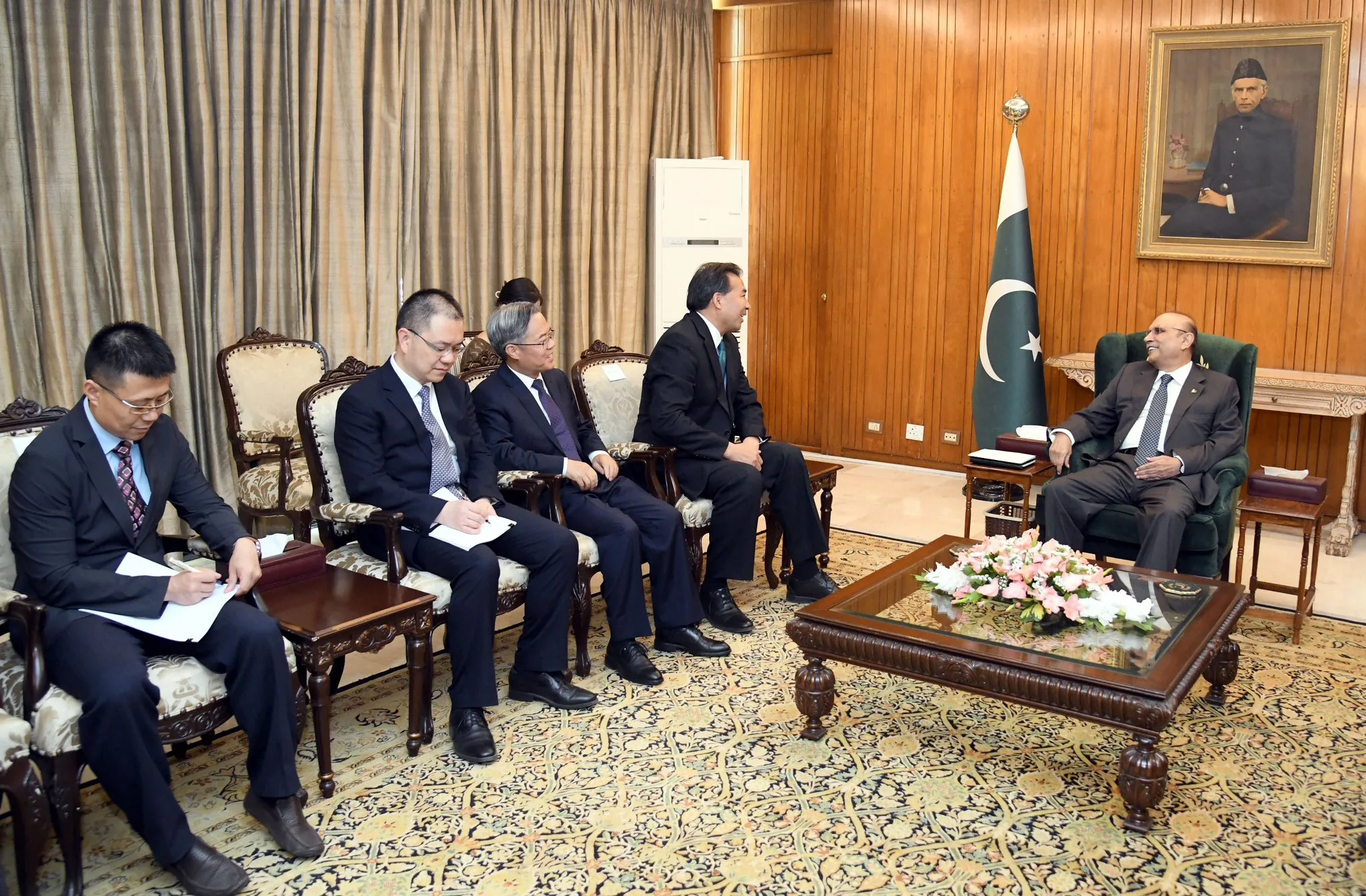 Chairman of China International Development Cooperation Agency, Mr Luo Zhaohui, along with his delegation called on President