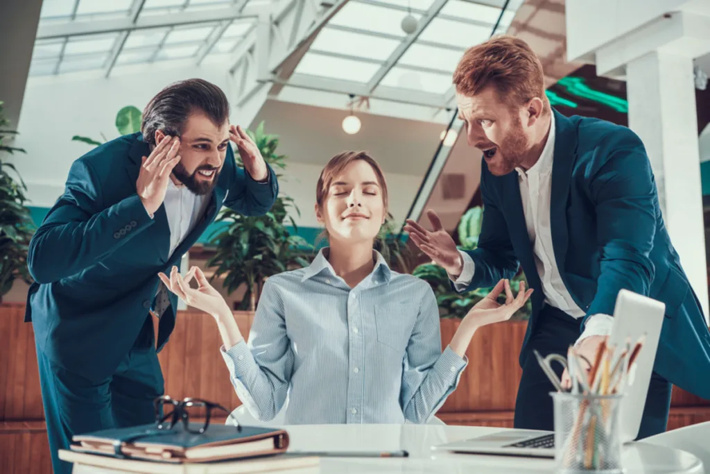 Maintaining composure amidst adversity