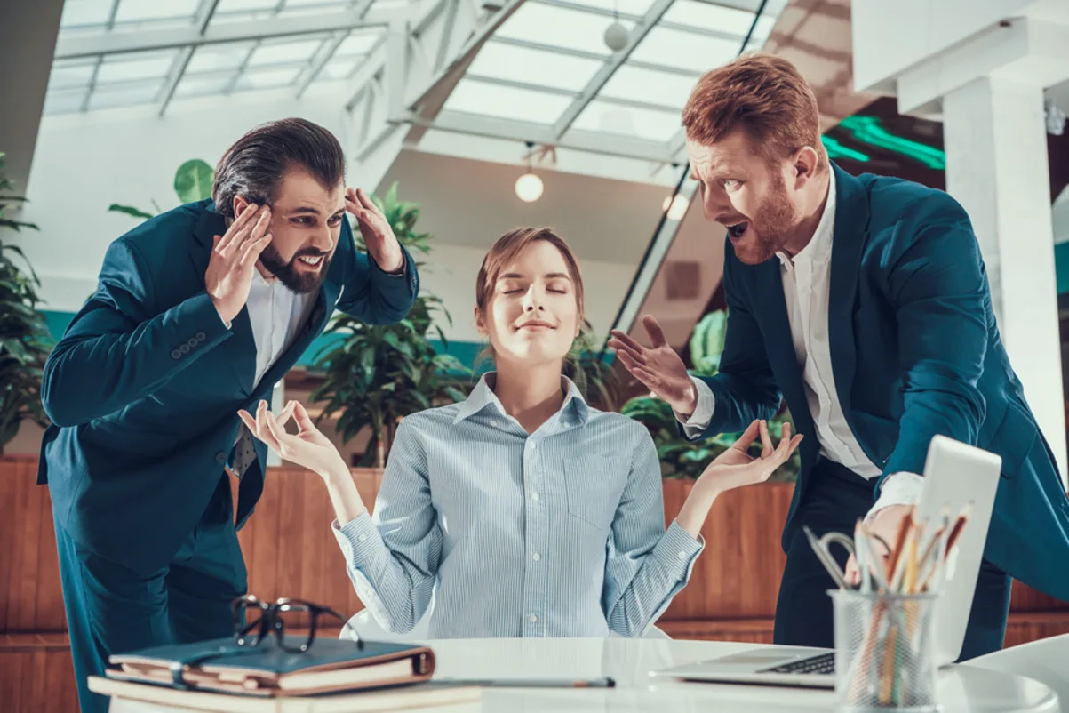 Maintaining composure amidst adversity