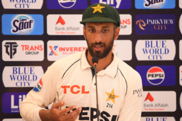 Pakistan captain Shan Masood's press conference following the Test series.