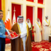 On behalf of His Majesty King Hamad bin Isa Al Khalifa, His Royal Highness Prince Salman bin Hamad Al Khalifa, Deputy King of Kingdom of Bahrain, conferred Bahrain Medal - First Class upon Air Chief Marshal Zaheer Ahmed Baber Sidhu, Chief of the Air Staff, Pakistan Air Force at Sakhir Air Base, Bahrain