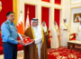 On behalf of His Majesty King Hamad bin Isa Al Khalifa, His Royal Highness Prince Salman bin Hamad Al Khalifa, Deputy King of Kingdom of Bahrain, conferred Bahrain Medal - First Class upon Air Chief Marshal Zaheer Ahmed Baber Sidhu, Chief of the Air Staff, Pakistan Air Force at Sakhir Air Base, Bahrain