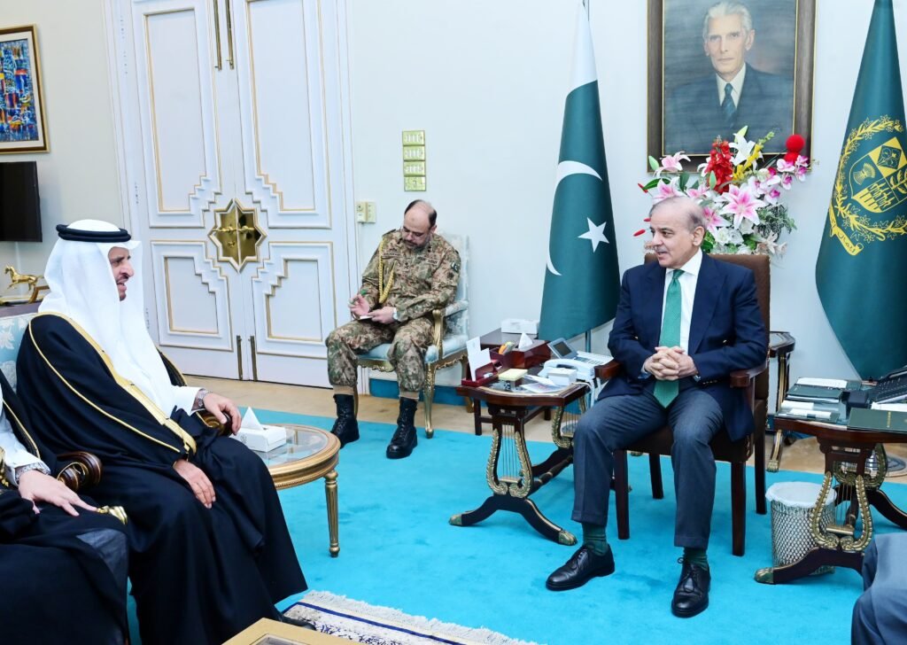 Deputy Interior Minister of Saudi Arabia H.E. Dr. Nasser bin Abdul Aziz Al Dawood calls on Prime Minister Muhammad Shehbaz Sharif