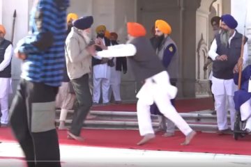 Shooting at Golden Temple Targets Sukhbir Badal