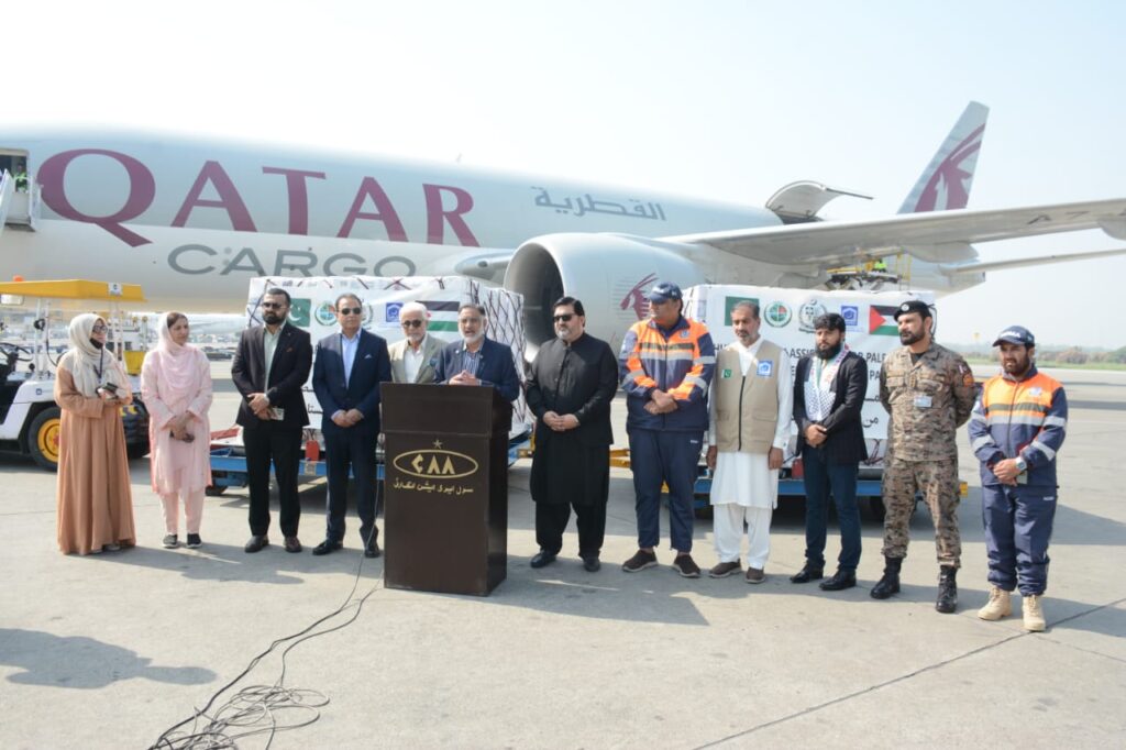 Pakistan Sends 24th Consignment of 100 Tons to Gaza, Palestine