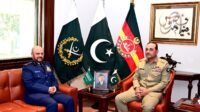 H.E General Fayyadh Bin Hameed Al Rowaili, Chief of General Staff (CGS), Saudi Armed Forces, called on General Syed Asim Munir, NI (M), HJ, Chief of Army Staff (COAS), at General Headquarters (GHQ) today.